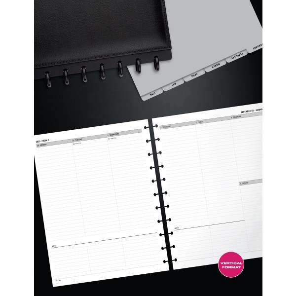 slide 2 of 3, 2025 Tul Discbound Weekly Planner Refill Pages, Letter Size, January To December, 1 ct