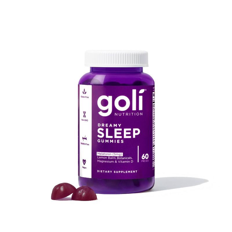 slide 1 of 5, Goli Nutrition Dreamy Sleep Vegan Multivitamin Gummies - 60ct, 60 ct