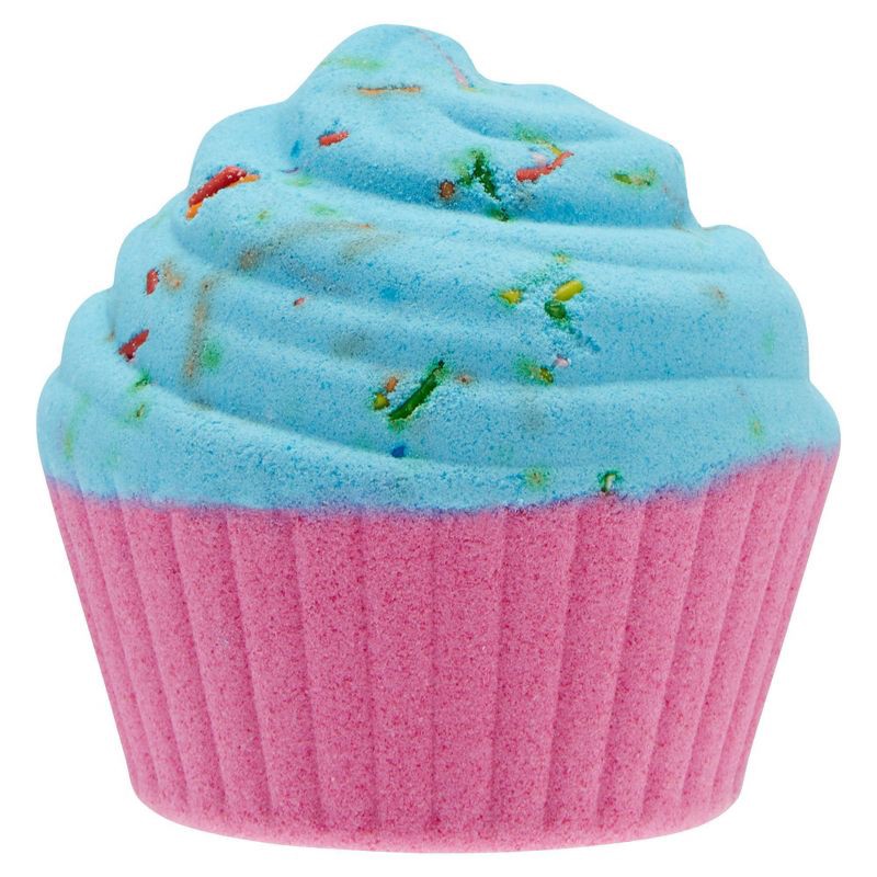 slide 2 of 4, Holler and Glow Cake It Easy Cupcake Shaped Scented Bath Bomb - 4.23oz, 4.23 oz