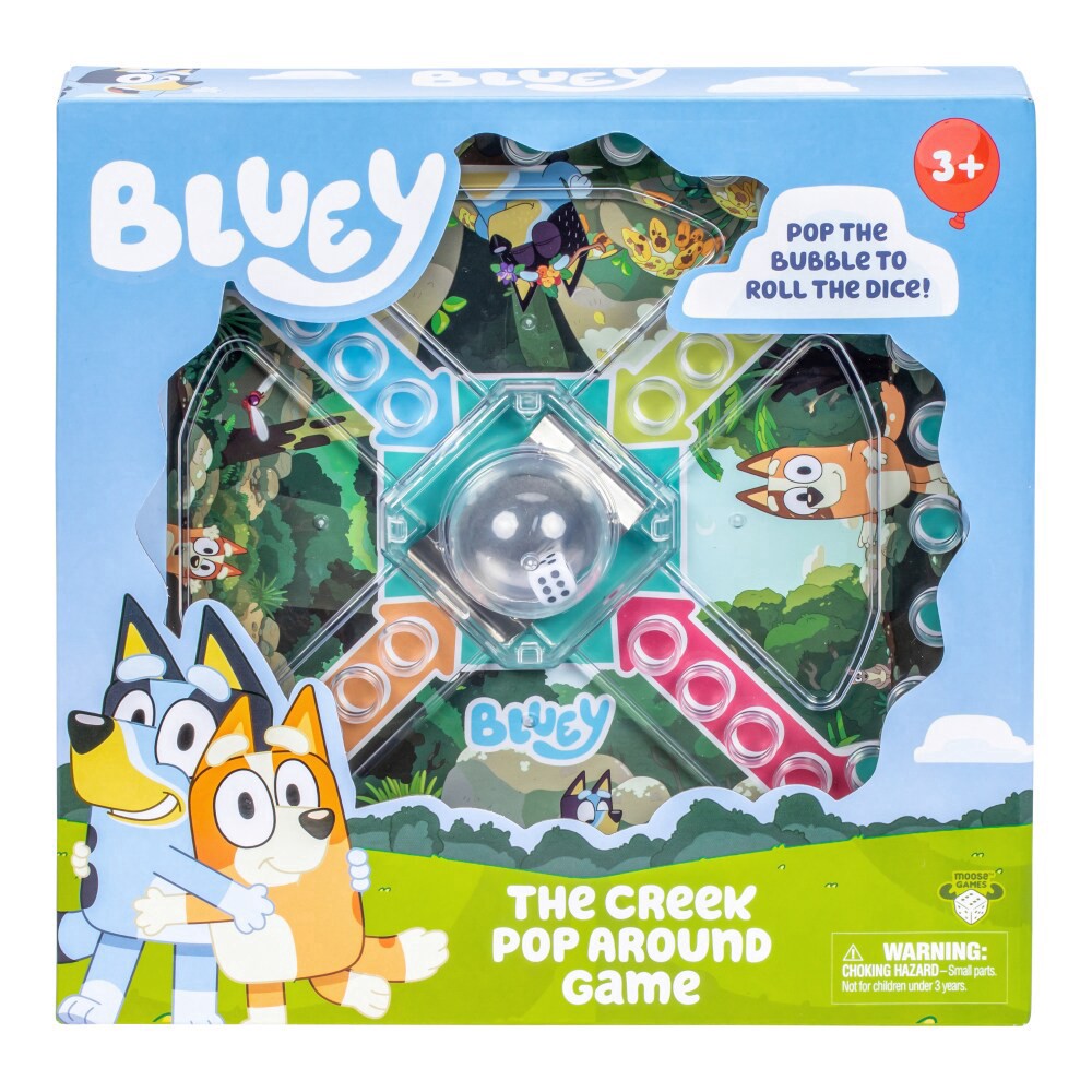 slide 1 of 1, Moose Games Bluey Pop-Around Game, 1 ct