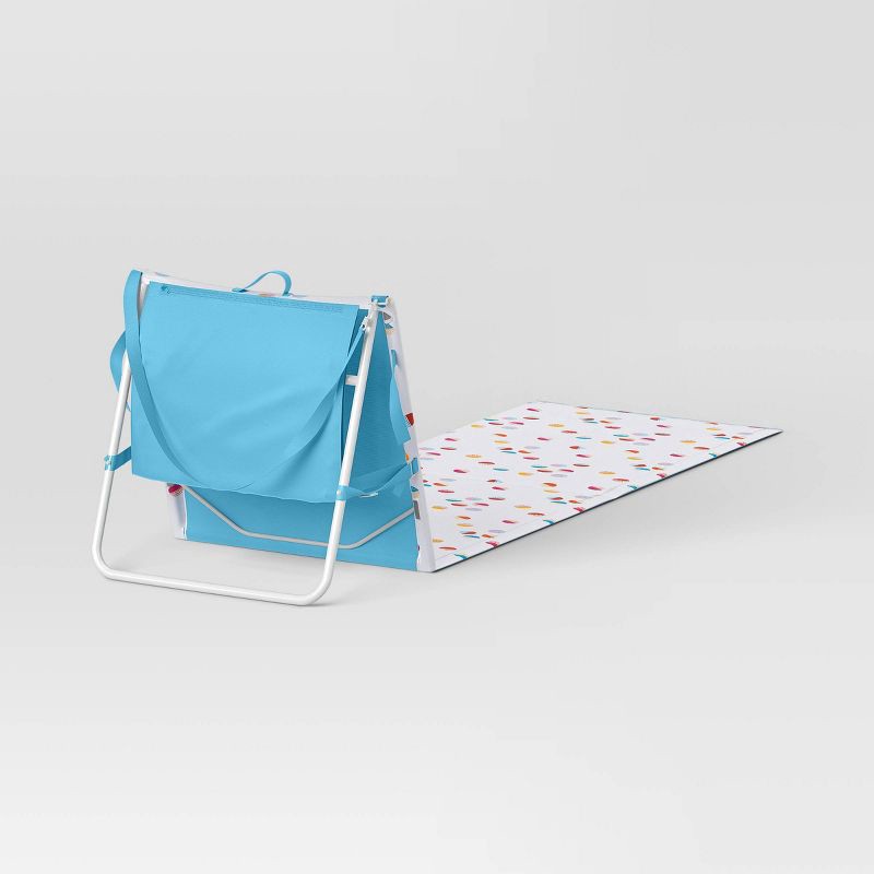 slide 4 of 5, Portable Beach Lounger Dotted - Sun Squad, 1 ct