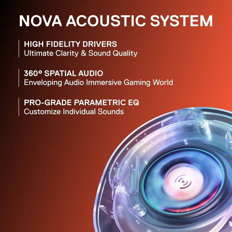 slide 4 of 12, SteelSeries Arctis Nova 1 Wired Gaming Headset for PC: Adjustable Headband, Noise Canceling, 1 ct