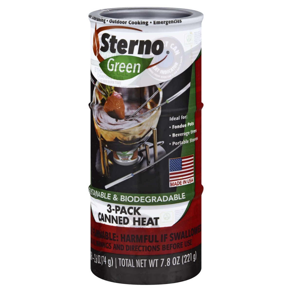 slide 10 of 11, Sterno Outdoor Essential Cooking Fuel, 3 ct