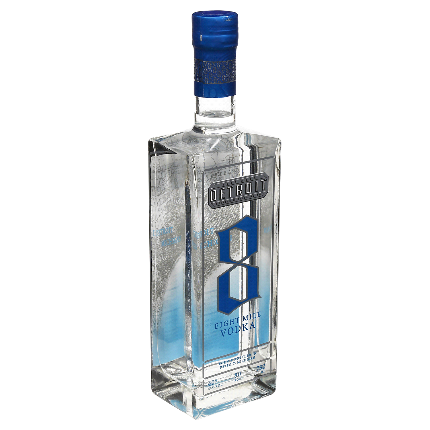 slide 2 of 2, Detroit Bold Eight Mile Vodka, 750 ml