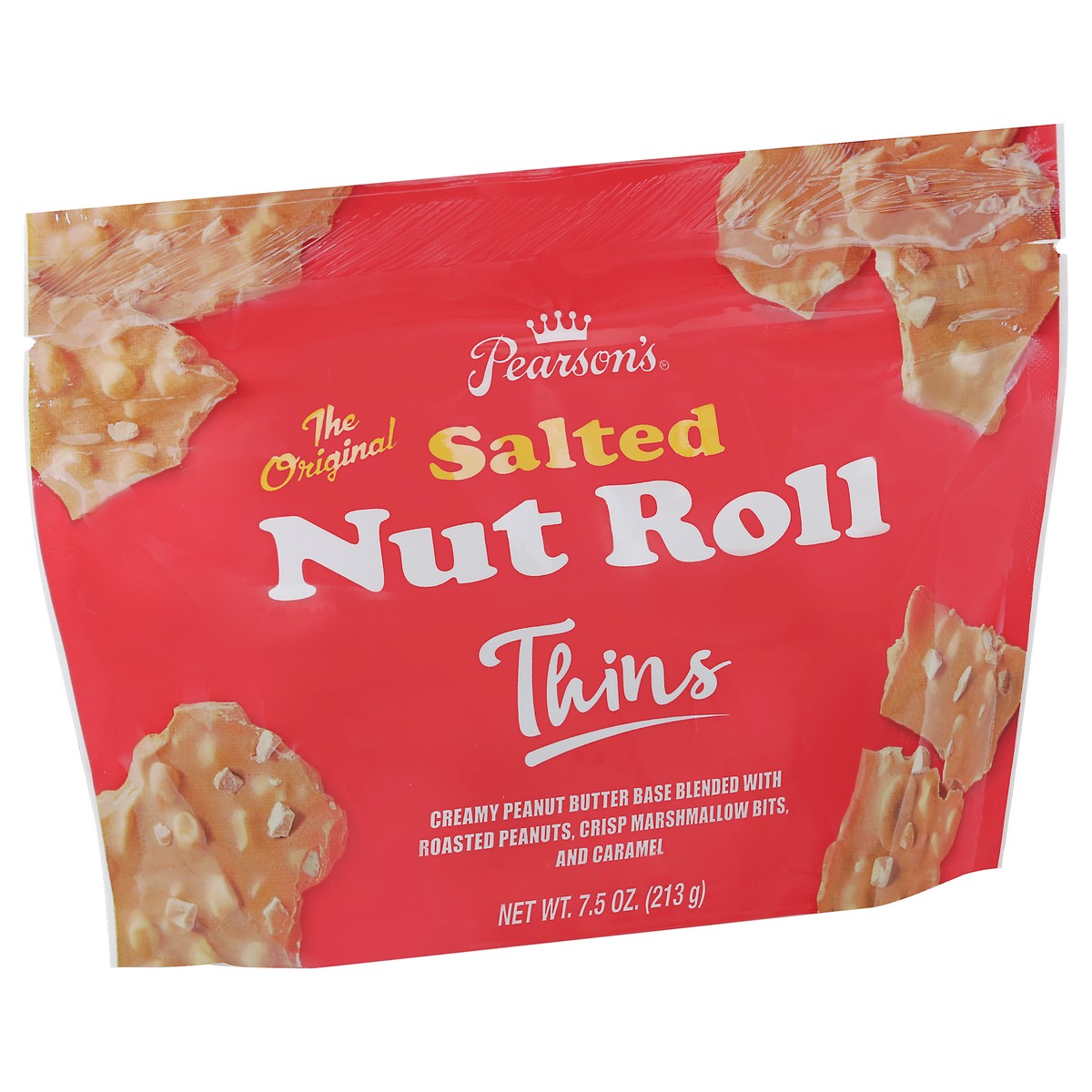 slide 9 of 9, Pearson's Pearsons Saltd Nut Roll Thins, 7.5 oz