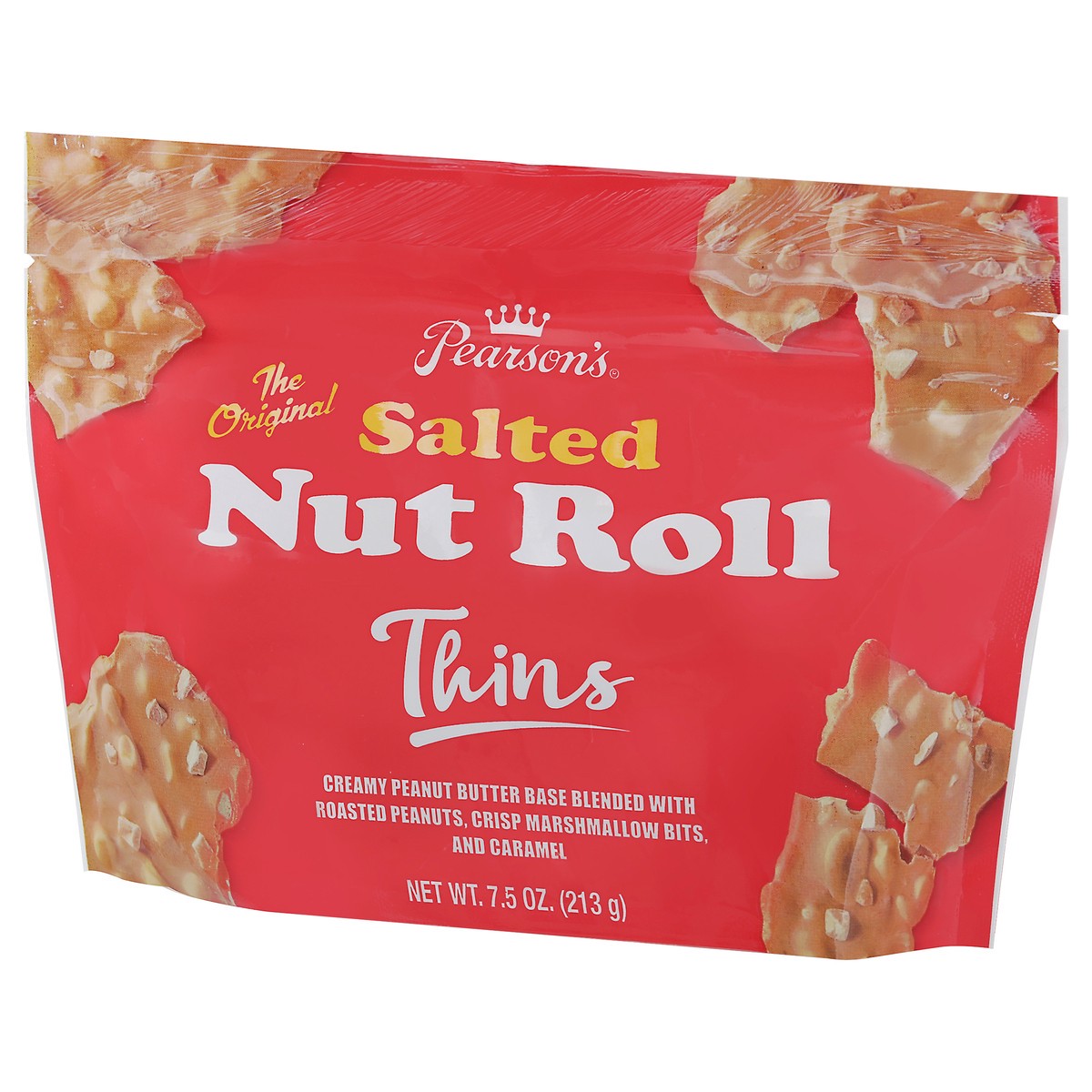 slide 3 of 9, Pearson's Pearsons Saltd Nut Roll Thins, 7.5 oz