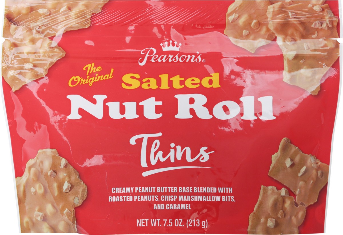 slide 8 of 9, Pearson's Pearsons Saltd Nut Roll Thins, 7.5 oz