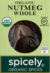 Spicely Organic Spices Whole Nutmeg