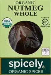 Spicely Organic Spices Whole Nutmeg