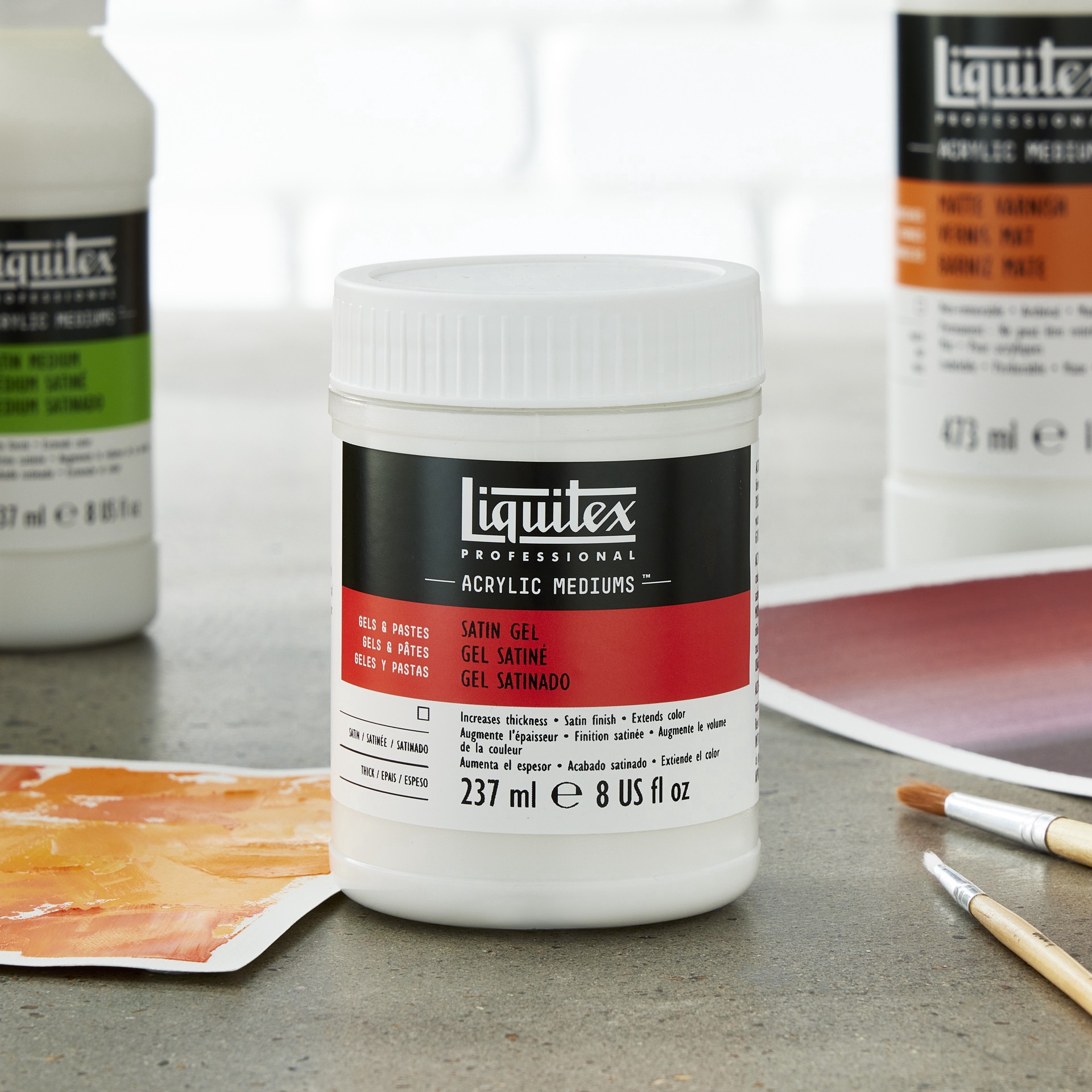 slide 5 of 5, Liquitex Professional Acrylic Mediums Satin Gel, 8 fl oz