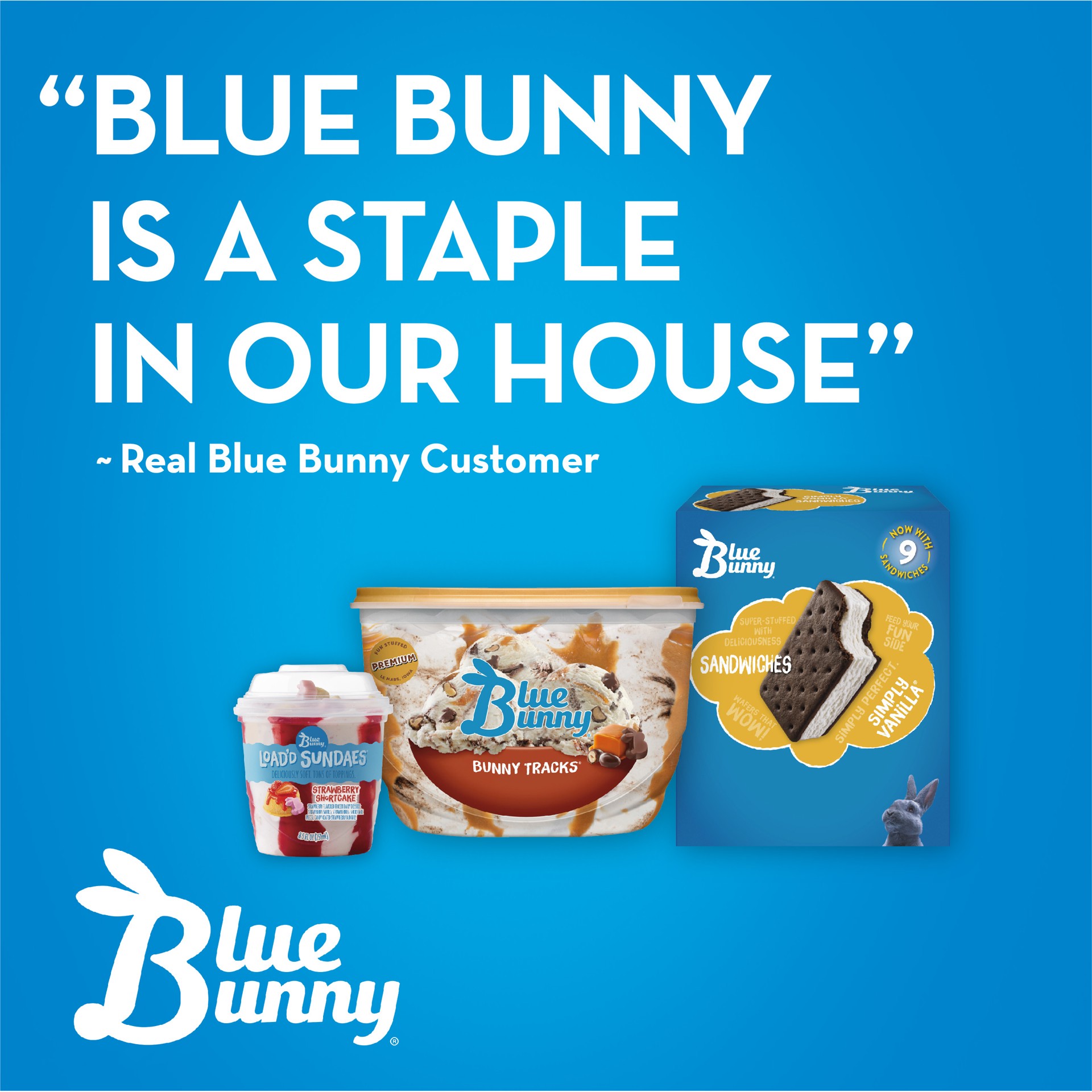 slide 4 of 4, Blue Bunny Variety Pack Vanilla, Caramel Lovers, Hot Fudge Ice Cream Cones 6 - 4.6 fl oz Cones, 6 ct