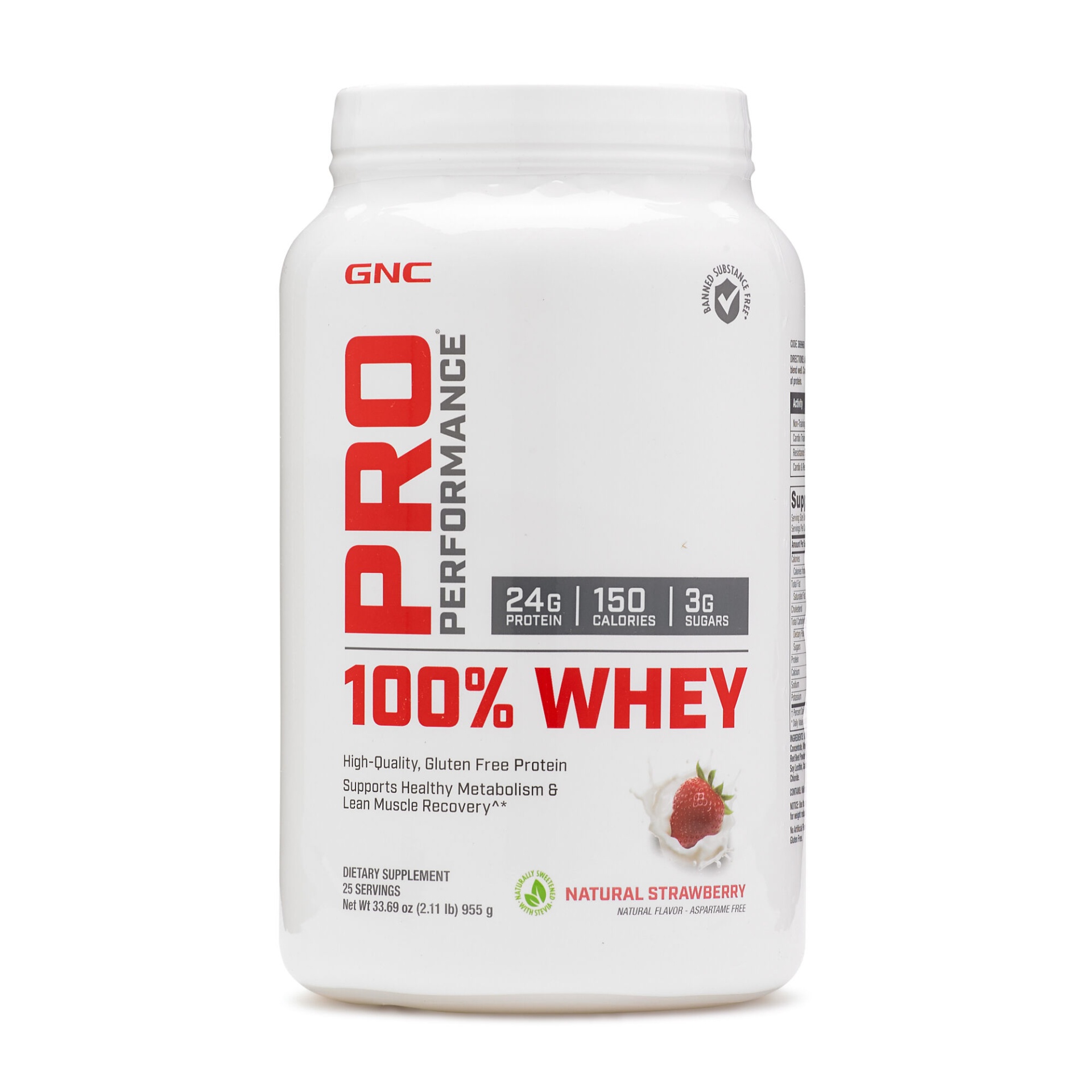 slide 1 of 1, GNC Pro Performance 100% Whey - Natural Strawberry, 1 ct