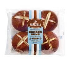 slide 1 of 1, Pretzilla Hamburger Pretzel Buns, 4 ct