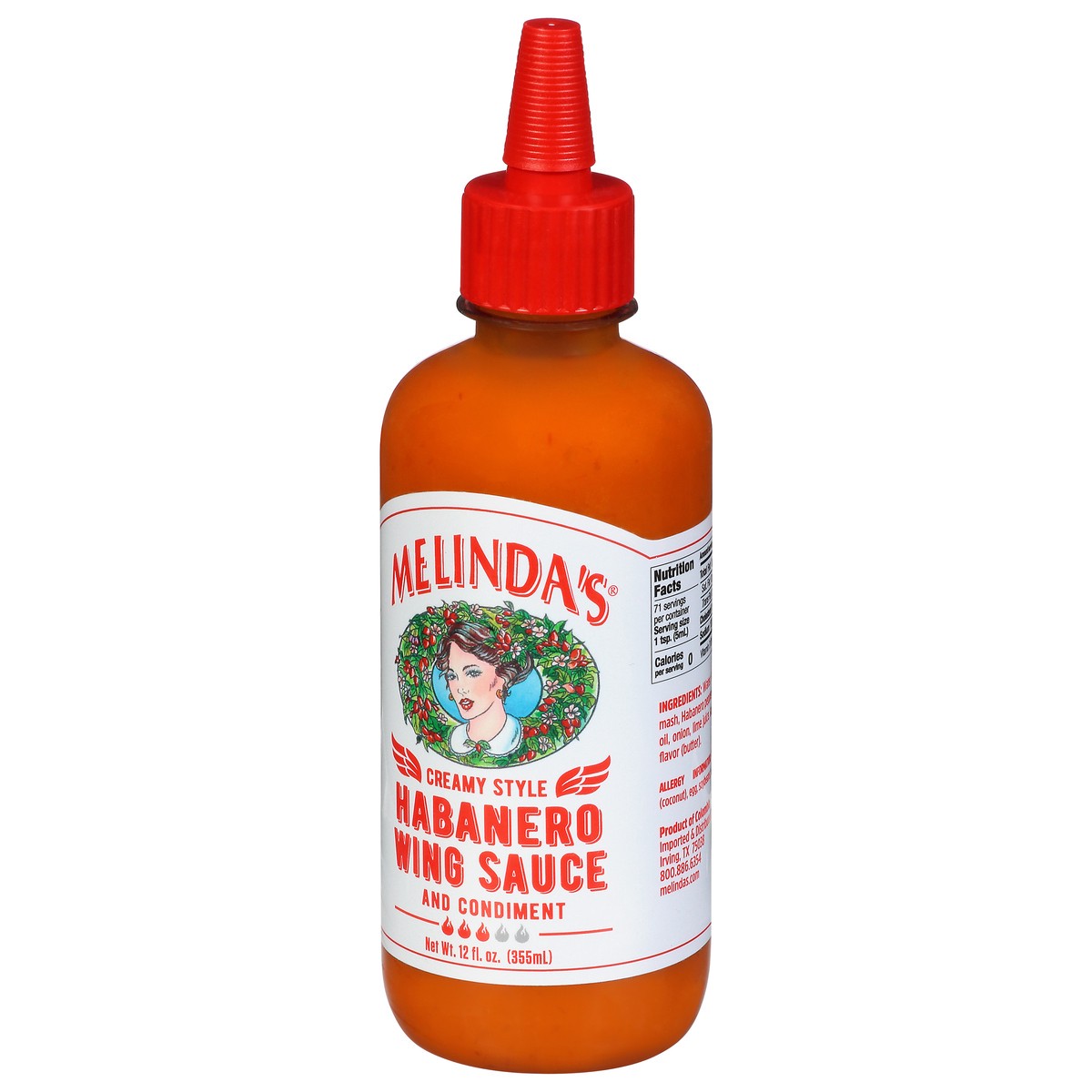 slide 4 of 11, Melinda's Creamy Style Habanero Wing Sauce and Condiment 12 fl oz, 12 fl oz