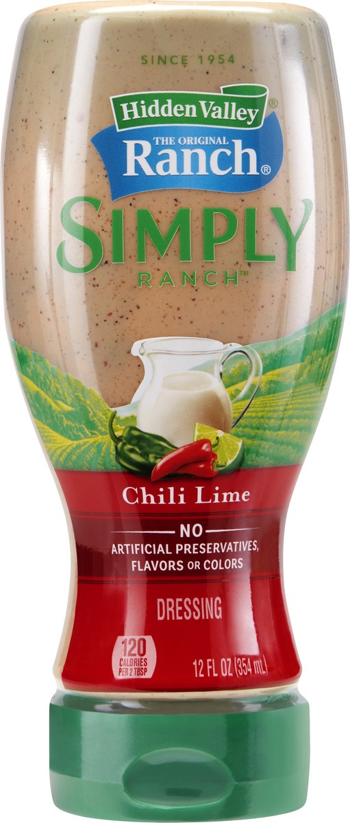 slide 2 of 6, Hidden Valley Simply Ranch Chili Lime Dressing 12 oz, 12 oz