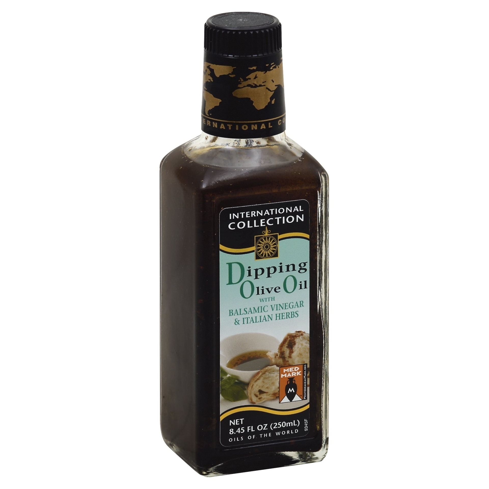 slide 1 of 1, International Collection Dipping Olive Oil with Balsamic Vinegar and Italian Herbs, 8.45 fl oz