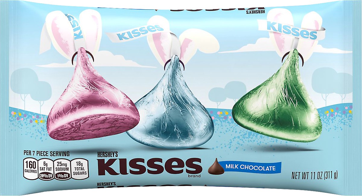 slide 1 of 2, Kisses Milk Chocolate 11 oz, 11 oz