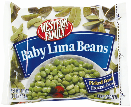 slide 1 of 1, Western Family Baby Lima Beans, 16 oz