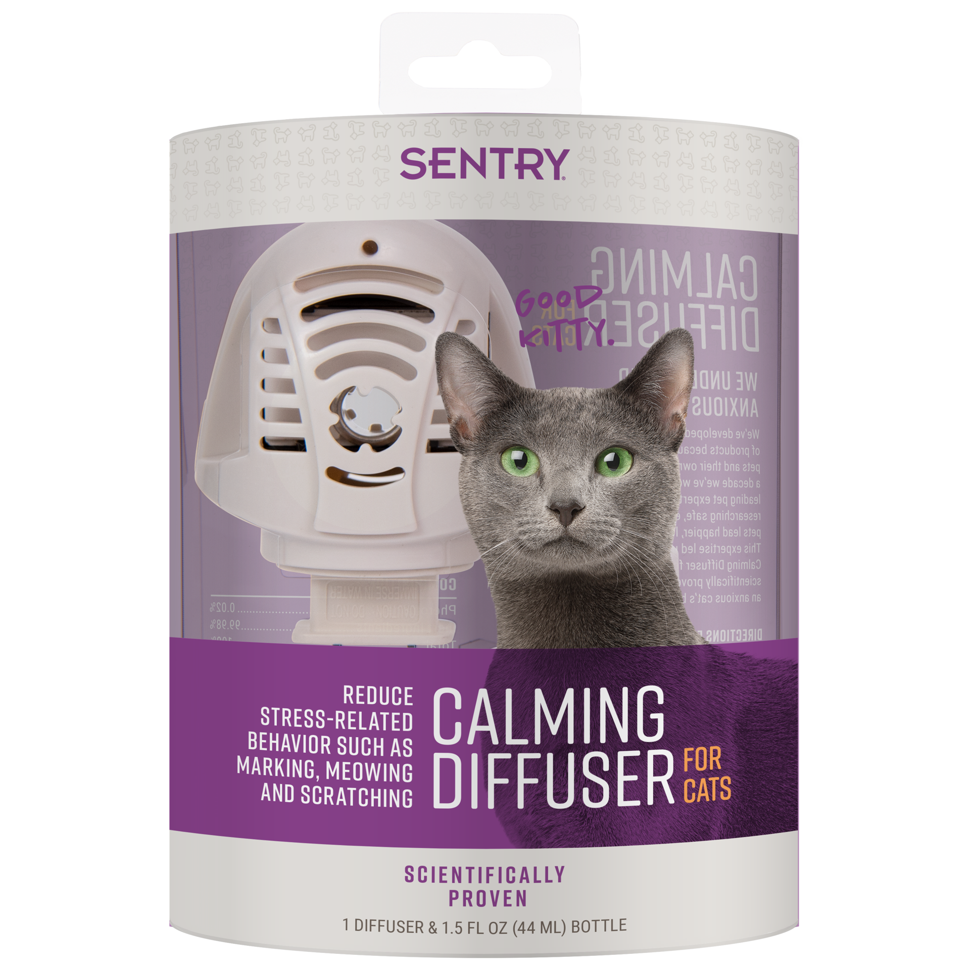 slide 1 of 2, SENTRY Behavior and Calming Diffuser for Cats and Kittens, 30-Day Release Plug-in, 1.5 oz