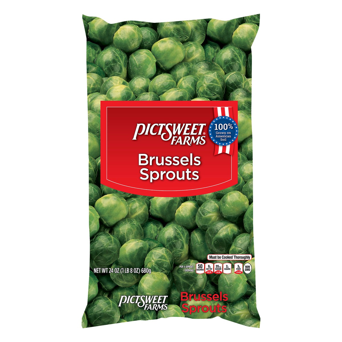 slide 8 of 9, Pictsweet Brussel Sprouts, 24 oz