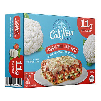 slide 1 of 10, Cali'flour Foods Lasagna with Meat Sauce, 9 oz