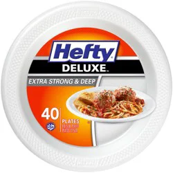 Hefty Deluxe Extra Strong And Deep Polypropylene Plates