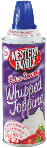 slide 1 of 1, Western Family Extra Creamy Whipped Toppin, 6.5 oz