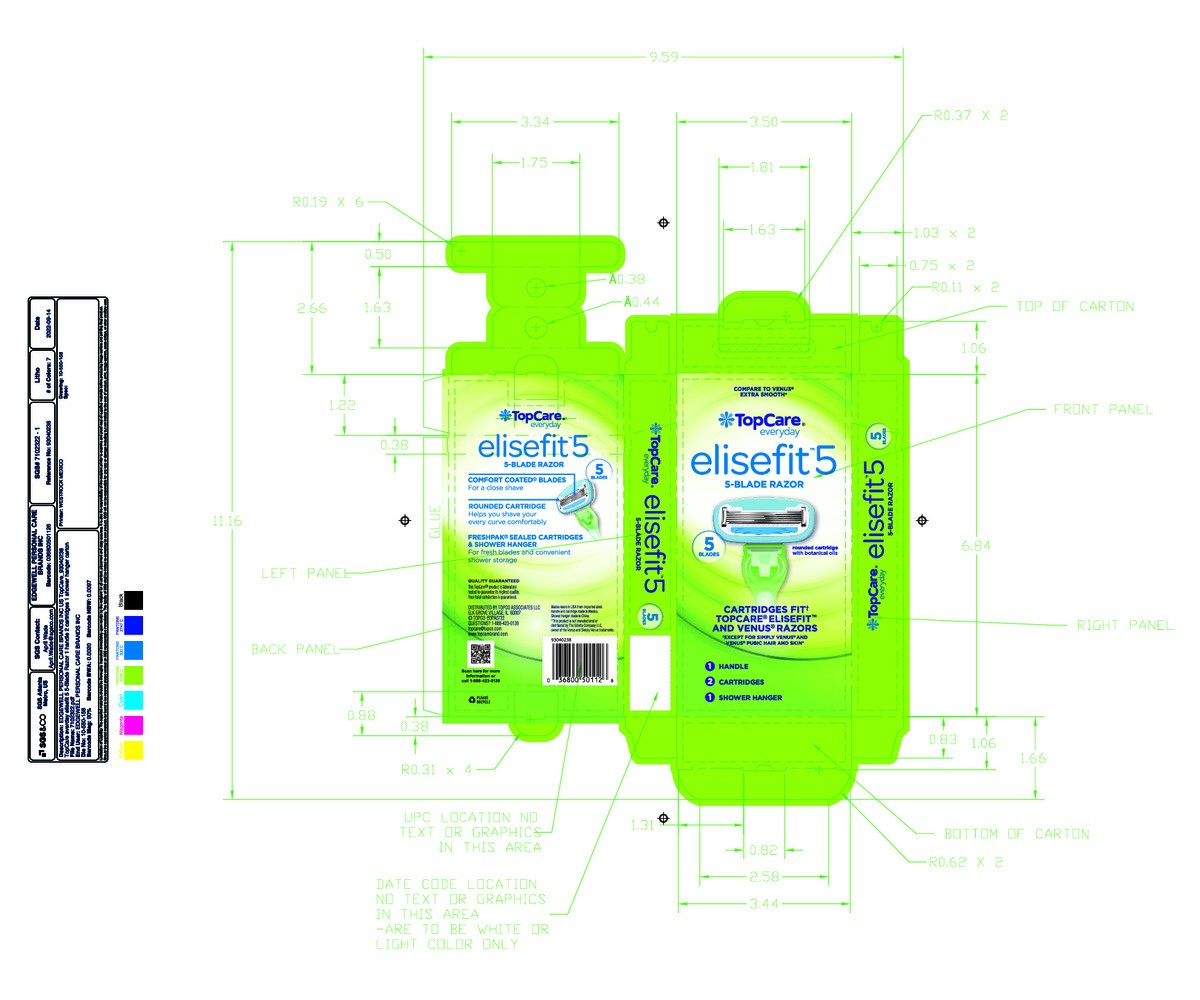 slide 5 of 12, TopCare Everyday Elisefit 5 5-Blade Razor 1 ea, 1 ct