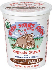 slide 1 of 1, Seven Stars Farm Yogurt Vanilla Organic, 32 fl oz