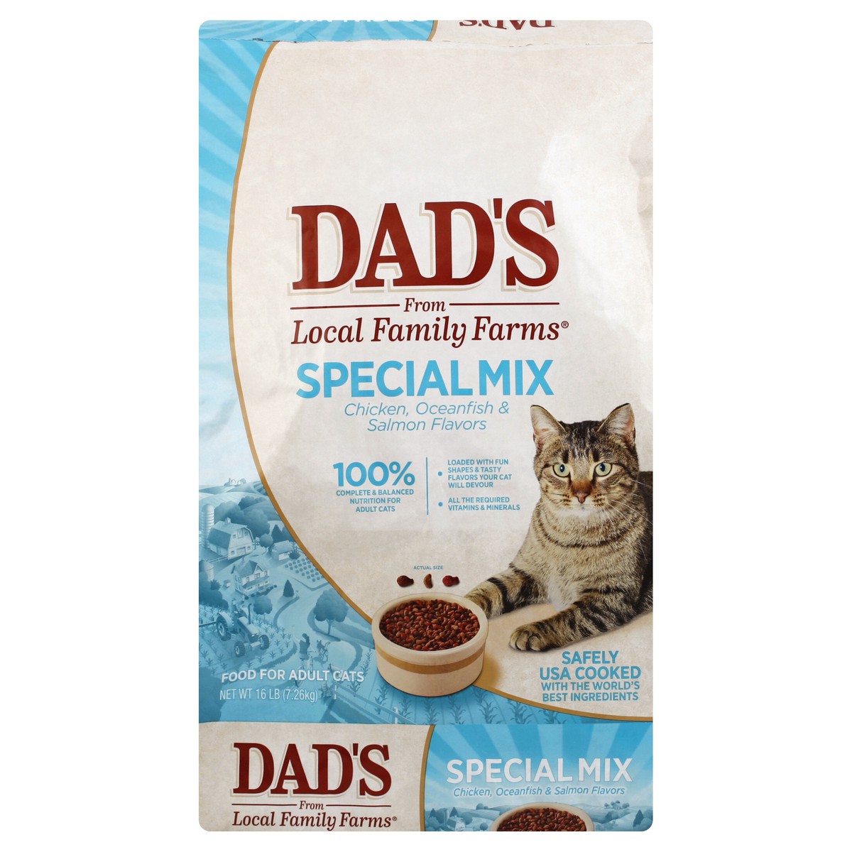 slide 5 of 8, Dad's Food for Adult Cats 16 lb, 16 lb