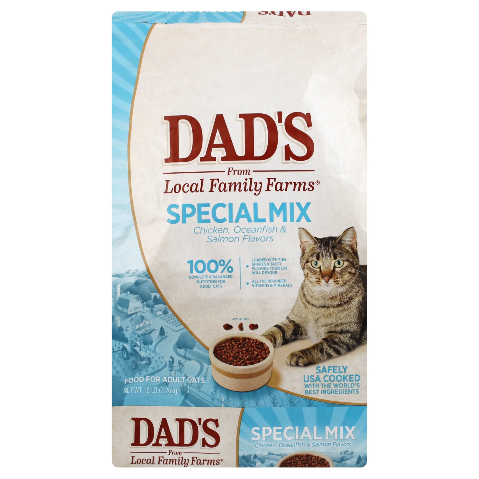 slide 1 of 1, Dad's Special Mix Dry Cat Food, 16 lb