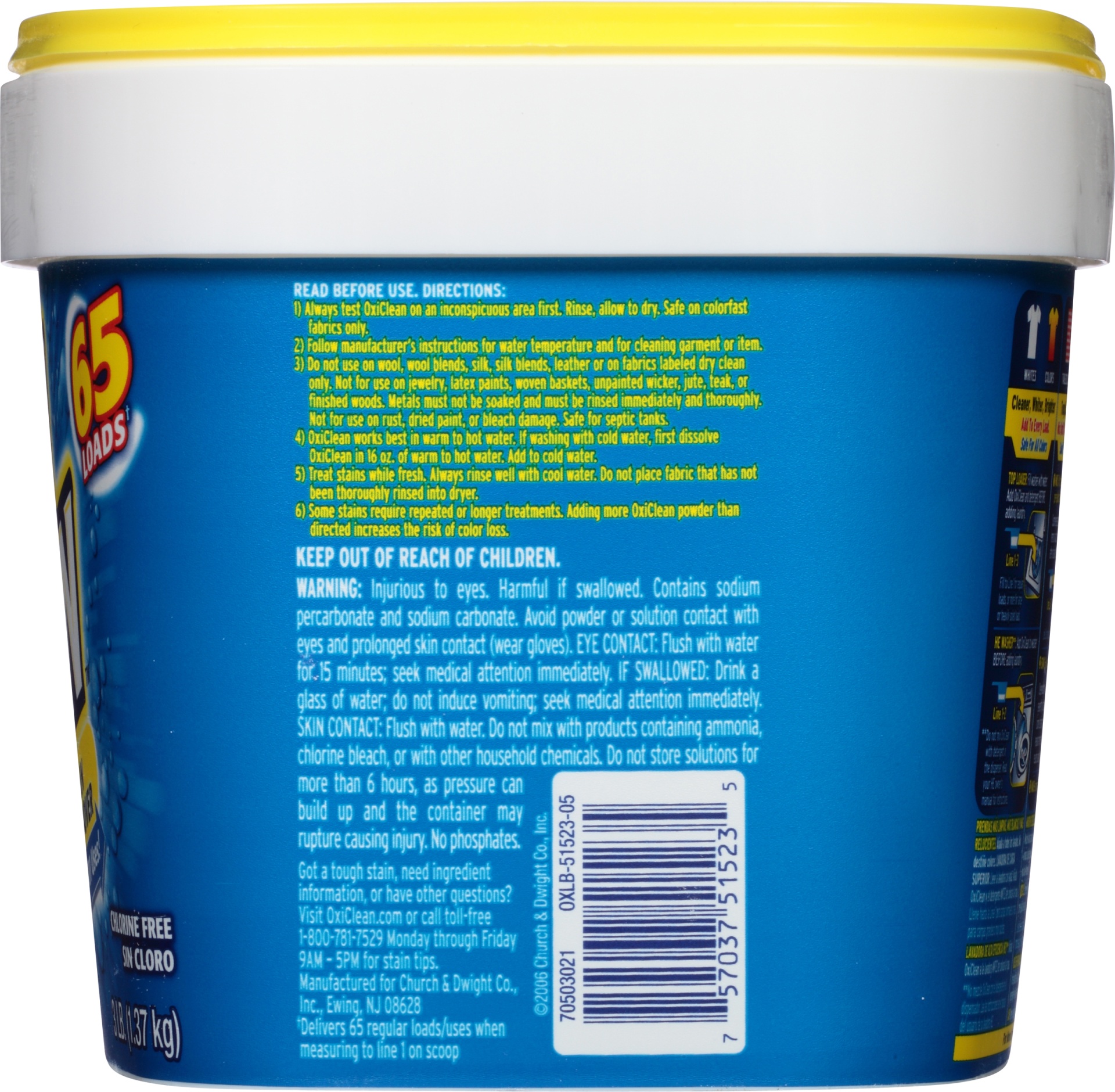slide 6 of 6, Oxi-Clean Versatile Stain Remover For All Machines, 3 lb