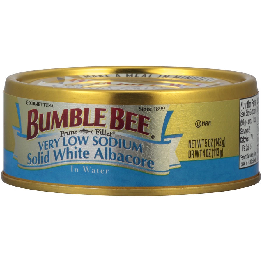 slide 4 of 8, Bumble Bee Prime Chunk White Low Sodium Albacore Tuna, 5 oz