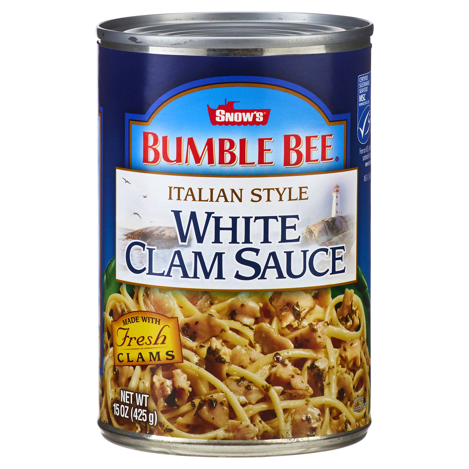 slide 1 of 2, Snow's Bumble Bee Italian Style White Clam Sauce EA, 15 oz