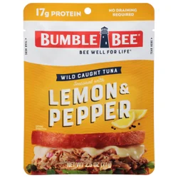 Bumble Bee Lemon & Pepper Seasoned Tuna, 2.5 oz Pouch