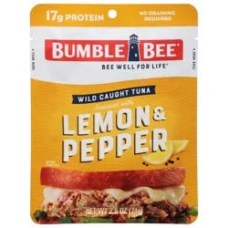 Bumble Bee Lemon & Pepper Seasoned Tuna, 2.5 oz Pouch
