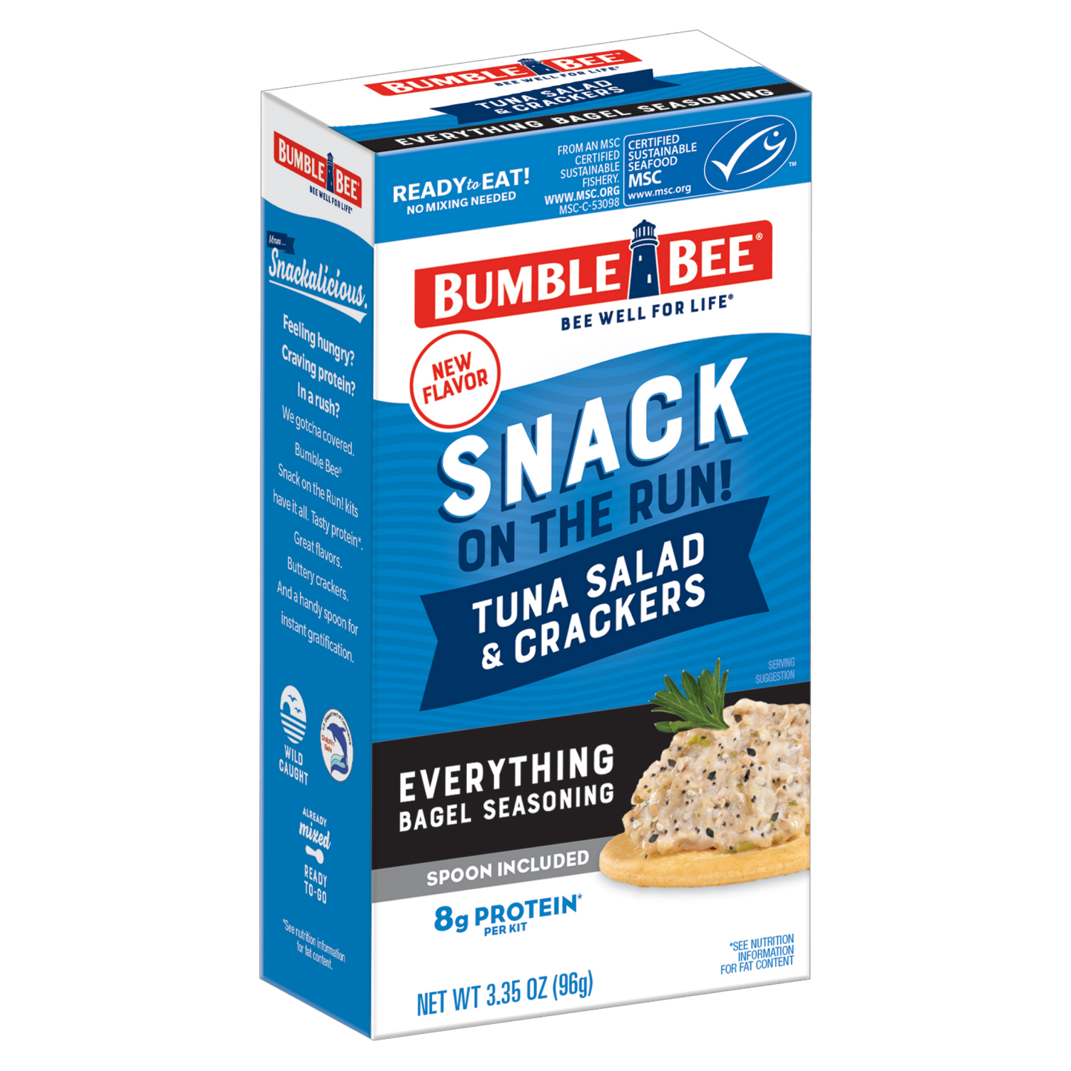 slide 3 of 4, Bumble Bee Everything Bagel Seasoning Tuna Salad & Crackers 3.35 oz, 3.35 oz