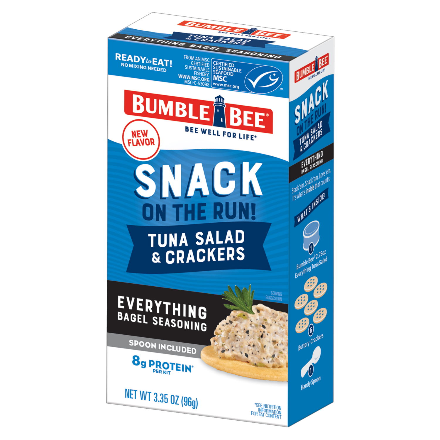 slide 4 of 4, Bumble Bee Everything Bagel Seasoning Tuna Salad & Crackers 3.35 oz, 3.35 oz