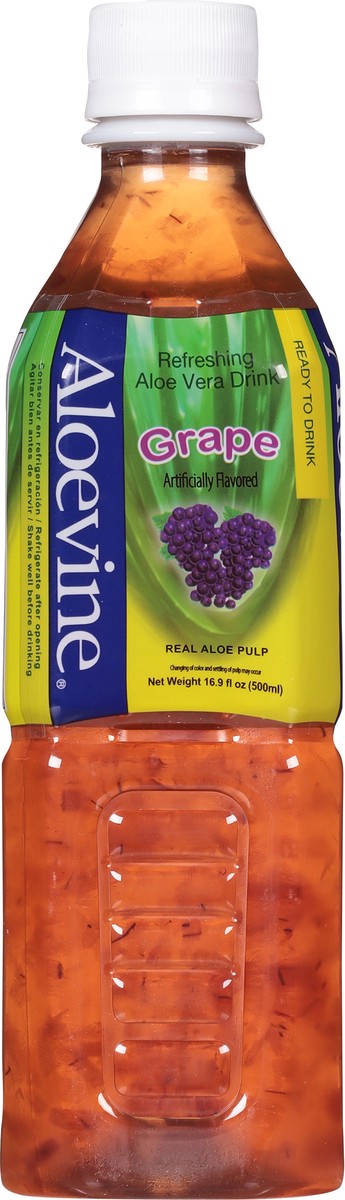 slide 8 of 13, Aloevine Refreshing Grape Aloe Vera Drink 16.9 fl oz, 16.9 fl oz