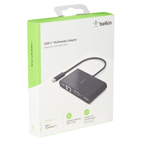 slide 17 of 29, Belkin USB-C Multimedia Adapter (USB-C TO GBE, HDMI, VGA, USB-A), 1 ct