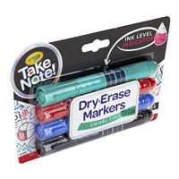 slide 5 of 13, Crayola Take Note! Chisel Tip Dry-Erase Markers 4 ea, 4 ct