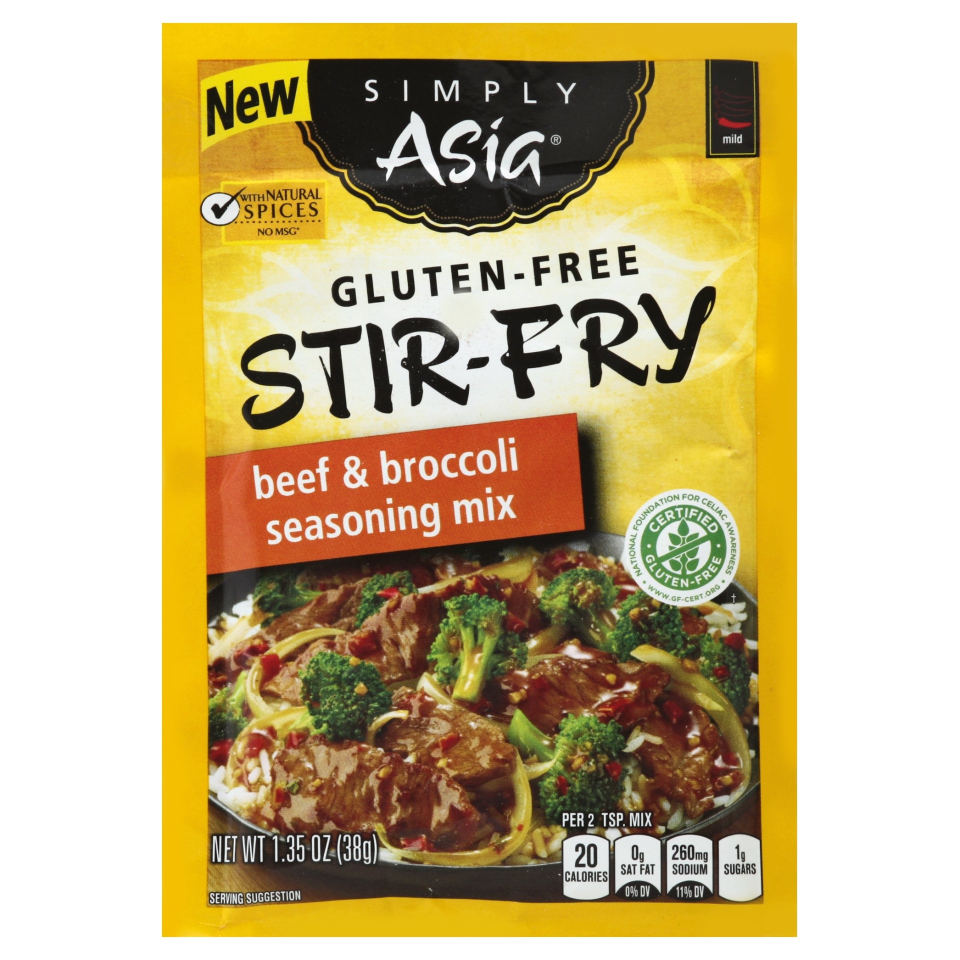 slide 1 of 1, Simply Asia Beef & Broccoli Stir Fry Mix, 1.35 oz