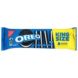 Oreo Chocolate Sandwich Cookies, King Size, 3.22 oz