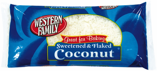 slide 1 of 1, Western Family Flake Coconut, 7 oz