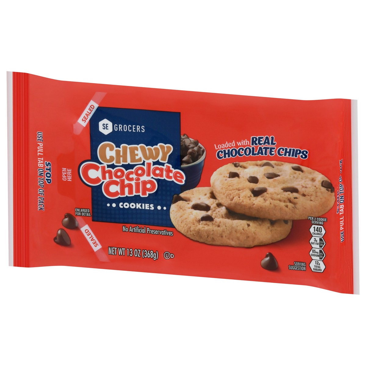 slide 11 of 14, SE Grocers Chewy Choc Chip, 13 oz