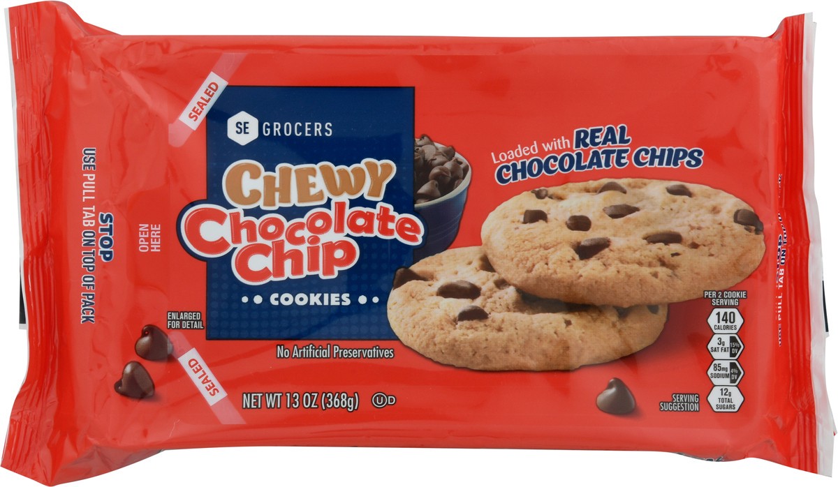 slide 3 of 14, SE Grocers Chewy Choc Chip, 13 oz