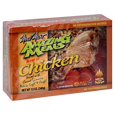 slide 1 of 1, Meal Mart Amazing Meals Bone-In Chicken, 12 oz