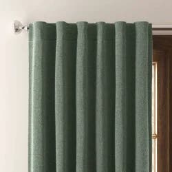 50"x63" Blackout Aruba Window Curtain Panel Fern Green - Threshold™: Recycled Polyester, Solid Drapes, Indoor Use