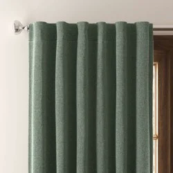 50"x84" Blackout Aruba Window Curtain Panel Fern Green - Threshold™: Recycled Polyester, Solid Drapes, OEKO-TEX Certified