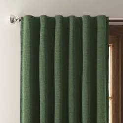 50"x63" Blackout Velvet Window Curtain Panel Green - Threshold™: Solid, Lined, Machine Washable, Indoor Use